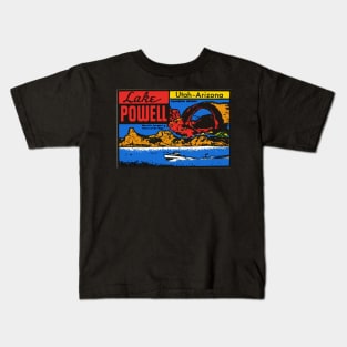 Vintage Style Lake Powell Design Kids T-Shirt